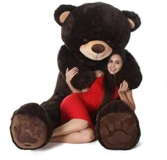 BHAGWATI Chocolate Teddy Bear Plush Stuffed Animals Soft Toys, Huggable Teddy Bear, Birthday Gift for Boys, Girls, Wife, Girlfriend, Women, Kids Valentine's Christmas Gift (3 Feet, Chocolate)
