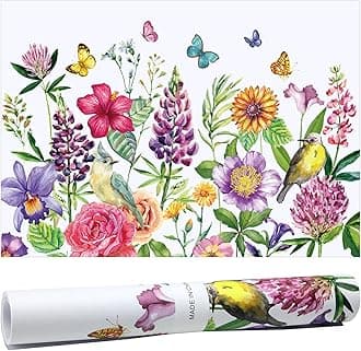 10 Sheets Drawer Liners for Dresser Scented Drawer Liners Non Adhesive Scented Paper for Fragrant Home Shelf Closet(Jasmine,Colorful Pattern)